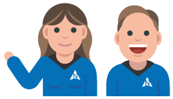 An avatar image of a man and a woman who are two of Northstar IT's helpful staff.