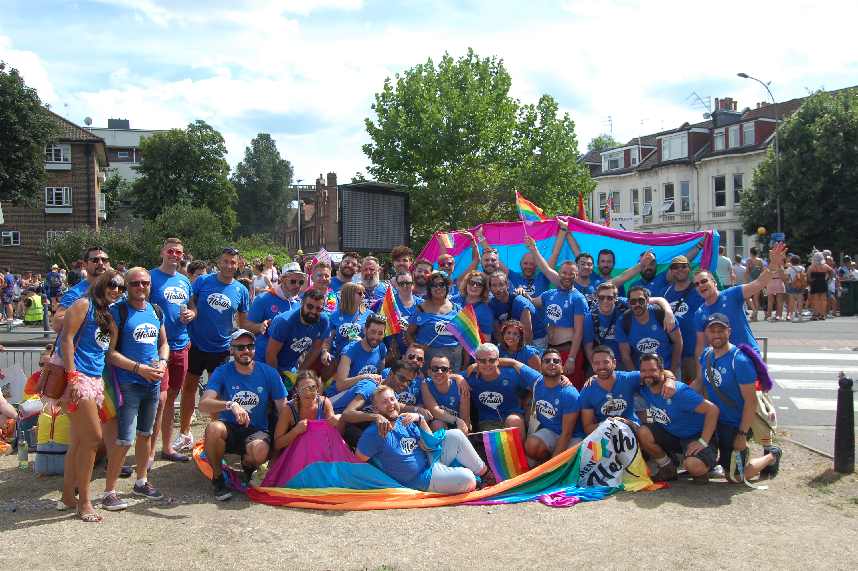 Northstar IT supporting MenTalkHealth UK charity at Brighton Pride 2019 team photo.